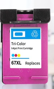 SUMILABEL - 適用於HP 67XL Colour 代用彩色三色墨盒顯示墨量代用墨3YM58AA