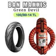 Ban Maxxis Green Devil MA-G1 100/80-14 Ban Metik Tubless