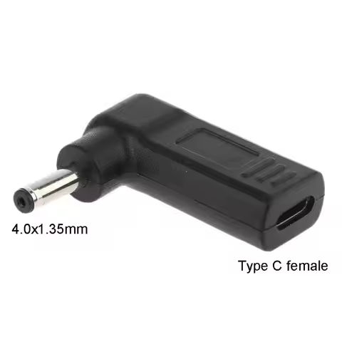 DC Power Adapter USB Type C Female to 4.0x1.35mm Male Plug Jack Connector Converter for Asus Zenbook