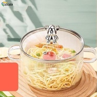 [Szlinyou1] Milk Pot, Instant Noodle Pot, Glass, Universal Porridge Cooking Pot, Ramyun Pot, Home Cooking Pot, Induction Cooker, Top