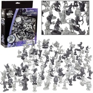Monster Fantasy Creature Mini Action Figure Playset - 98pcs Toy Miniatures w 14 Unique Designs - Dra