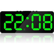Digital Alarm Clock Large LED Display Alarm Clock 5 Level Brightness Dimmable Digital Clock with USB