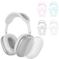 Soft Case Cover for AirPods Max Headphones, Clear Silicone Ear Pad Case Cover/Ear Cups Cover/Headband Cover for AirPods Max, Accessories Soft Silicone Skin Protector for  AirP