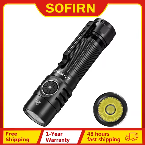 Sofirn SC29 Powerful Flashlight Rechargeable 3000 Lumens XHP50B EDC 21700 Torch Light Lantern IPX8 f