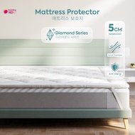 Mattress Protector uk 120x200 Siliconed Padding Diamond Series Aesthetic Minimalist / Mattress Pad /