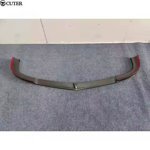 Hot Sell W204 C180 C200 C63 V Style Carbon Fiber Car Front Bumper Lip Spoiler For Benz W204 C260 C30