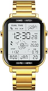 Men’s Digital Sports Multifunction Watch Stop Watch LED Display 3D Pedometer Space Astronomy Astrona