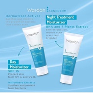 WARDAH Acnederm Day Moisturizer 40 ml / Wardah Acnederm Night Treatment Moisturizer 40 ml / Krem Sia