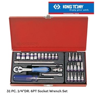 KING TONY บ๊อกชุด 1/4" KING TONY 2531MR (31 ตัวชุด) As the Picture One