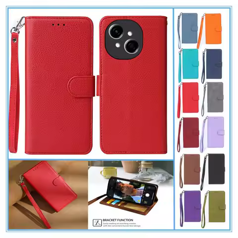 Wallet Flip Cover For Tecno Spark Go 1 Phone Leather Case Etui Techno Spark Go 2 Cover Spark Go 3 1s