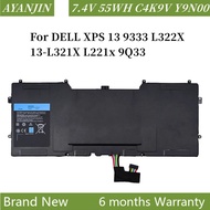 C4K9V Laptop Battery for DELL XPS 13 9333 L322X 13-L321X L221x 9Q33 3H76R Y9N00 0Y9N00 489XN PKH18 0