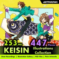 🔥 Digital Illustration Art - KEISIN 🔥 Anime Figure | CG Art Digital Drawing Book | Smart Drawing Tab