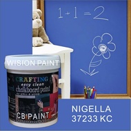 37233KC CHALKBOARD PAINT ( 1L ) CRAFTING EASY CLEAN FOR INTERIOR &amp; EXTERIOR WALL PAINT / PAPAN KAPUR CAT / chalk board