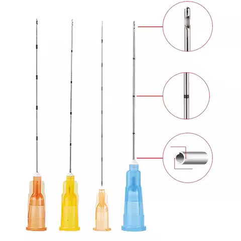 Disposable Blunt-tip Cannula 14G 16g 23G 25G 27G 18G 22G 50mm 70mm Blunt Body Piercing Tattoo Needle