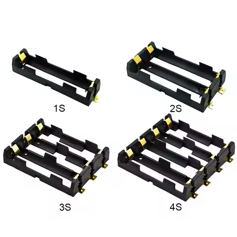 18650 SMT Battery Holder Rechargeable Power Bank Case With Bronze Pins Portable 18650 Battery Storag