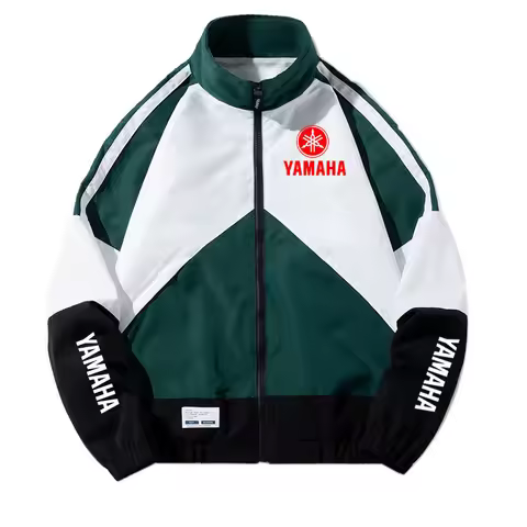 2026 yamaha logo Autumn Men's Bomber Jacket Casual Men Anorak Hip Hop Zipper Coat Fashion Man Sports