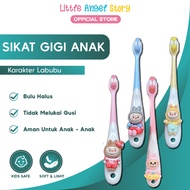 LITTLE ANGEL Baby Toothbrush Silicone Baby Training Toothbrush Soft Silicon Character Soft Bristles 