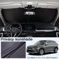 Car Black Windows Privacy Sunshade For BMW X1 IX1 U11 2023-Present Anti-UV Heat Insulation Protect C