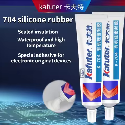 Kafuter 45g Silicone Industrial Adhesive K-704 705 704B RTV Silicone Rubber White Balck Transparent 