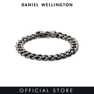 Daniel Wellington Ellipse Cuban Chain Bracelet Graphite Grey Unisex Bracelet for women and men stain