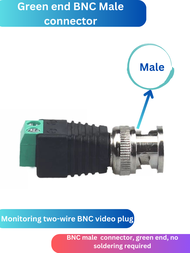 KONEKTOR Jack DC To BNC Male / Female / CCTV Connector / Video Balun Coaxial / balun BNC Connector
