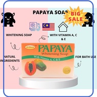 ⭐ ⭐READY STOCK⭐ ⭐ ❧Papaya Soap Papaya Whitening Soap Papaya Soap Original Whitening Soap Bar Sabun Betik Original Sabun Betik Pencuci Muka♚