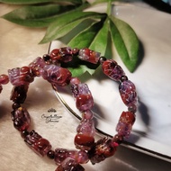 Gemstone Auralite 23 PiXiu Bracelets 12-15mm 天然极光23貔貅手串