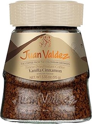 Juan Valdez Freeze-Dried Instant Coffee - Vanilla Cinnamon Flavor | 100% Colombian Arabica Beans | S