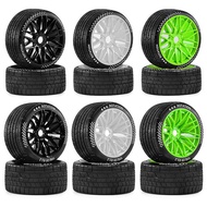 Racing Rally Flat Running Tires for ARRMA 1/7 FELONY FSR Flying God Mustang GT RC Car Metal Upgrade 