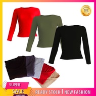 (HARGA BORONG / TERMURAH ) BAJU INNER MUSLIMAH PEREMPUAN LENGAN PANJANG (LADY MUSLIMAH INNER SHIRT LONG SLEEVES)