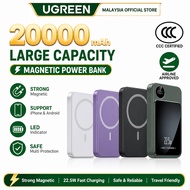 【3C+Qi2】UGREEN Powerbank 20000mAh 22.5W Wireless Magnetic Fast Charging MagSafe Compatible  for iPho
