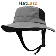 HatLass Surfing Bucket Cap Hat Topi [Ready Stock] Windproof Anti-UV Quick-dry Outdoor Sports Fishing