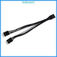 KOK Main Board Usb 9Pin Extension Usb Mainboard 9Pin Female to Male 1 to2 Extender