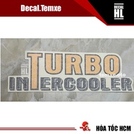 Turbo sticker for Hino car front end. Hino truck sticker