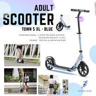 OXELO สกู๊ตเตอร์สำหรับผู้ใหญ่ รุ่น Town 5 XL (สีฟ้า) ( Town 5 XL Adult Scooter - Blue ) ล้อสกู๊ตเตอร์ อุปกรณ์สกู๊ตเตอร์ สกู๊ตเตอร์ Scooter สกูตเตอร์ 2 ล้อ