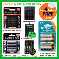 Rechargeable battery 1.2V AA & AAA Battery  Charger 1.2v Bateri  SONY .