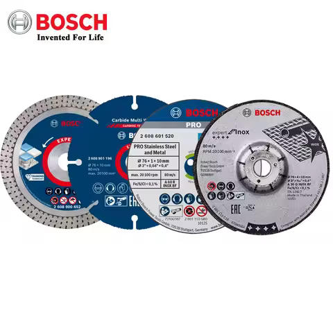 Bosch 76mm Angle Grinder Disc Stainless Steel Metal Cutting Grinding Disc Woodworking Hard Tile Cutt