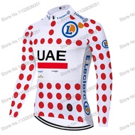 2026 SALE 2025 Style France Tour UAE Team Cycling Jersey Long Sleeve Men Road Bike Shirts TDF Autumn