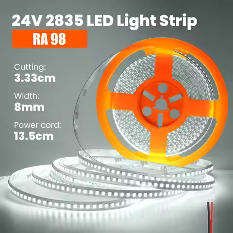 DC 24V SMD 2835 LED Strip 180Leds/M Full Spectrum RA98 IP20 3000K 4000K 6000K Flexible Ribbon Tape L