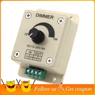 DC 12V-24V LED Dimmer Controller Adjust Single Color For 5050 3528 LED Strip