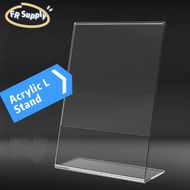 Acrylic Display Stand A4/A5/A6/ L Stand/ Flyer Stand/Extra Stable + Extra Thickness/Thickness