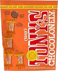 Tony's Chocolonely Milk Chocolate with Caramel and Sea Salt - Belgium Chocolate, Fairtrade & B Corp 