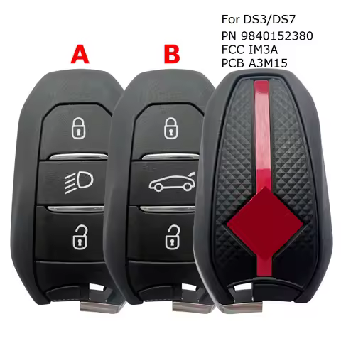 CN016050 New OEM A3M15 PN 9840152380 FCC IM3A For DS3/DS7 Smart Key 3 Buttons AES NCF29A1 Chip 434MH