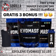 Evolene ss EVO MASS 10lbs (4.5 KG)Ss 10lbs 10lb BPOM HALAL MUI Gainer Hazelnut Chocolate Fattening M
