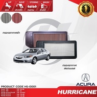 HURRICANE Car Air Filter Red Cloth & Stainless Steel Acura (TSX) Honda (Accord) HS-0001