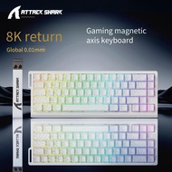 ATTACK SHARK X68HE He Magnetic Mechanical Keyboard for Pro Gaming 0.01mm Rapid Trigg 8000Hz SOCD/Rs 