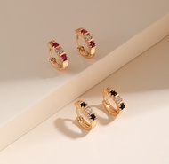 Anting jepit berlapis xuping gold simple elegan cocok untuk sehari hari paling laris