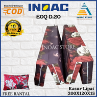 [ 120 x 15 ] Kasur Lipat Busa Inoac Eoq D20 No 4 Tebal 15 cm Ukuran 200x120x15 cm Bonus Bantal Garan