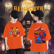 (24 Hours Delivery)Marvel SpiderMan Children's Halloween T-Shirt Horror Flying Ball Short Sleeve Hap