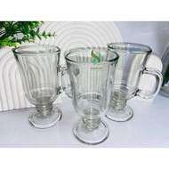 Citinova Irish Glass Drinking Glass Dalgona Coffee Glass 260ml Ice Cream Sundae Glass Korean Aesthet